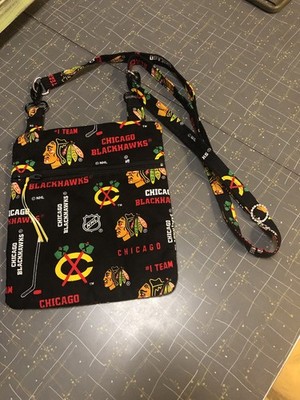 Chicago Blackhawks Phone Bag, Crossbody Handbag. Beautiful Craftsmanship