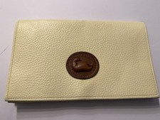 VTG Dooney Bourke All-Weather Pebbled Leather clutch Big Duck Design HTF