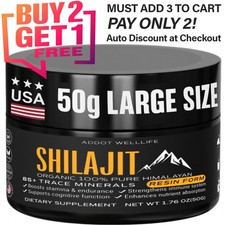 Himalayan Shilajit Resin   50g Soft Paste   Detox, Energy  Stamina   Lab Tested