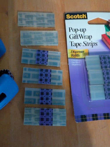 2 Scotch Pop-Up Geschenkpapier Spender Klebeband Nachfüllpackungen 600+ 75 Streifen/Pad, 9 Pads  - Bild 4 von 7