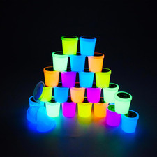 24 Pack Glow in the Dark Slime, with Pink, Blue, Light Blue, Orange and Yello...