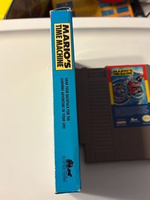 Mario's Time Machine Nintendo Authentic w/ Box NES See Pics!