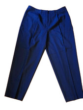 Talbots VTG Italian Wool Trousers Pleated Tapered Leg Size 18 Tailored Classic