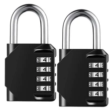 1pc Combination Lock Resettable 4 Digit Padlock with Combination Waterproof