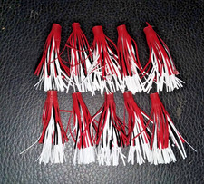 10 Vintage Skirts  1 3/4 RED&WHITE&Black, Fit...
