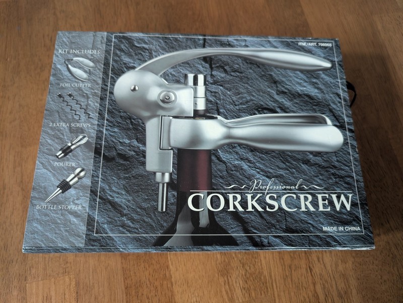 Professional Corkscrew 798968 Costco Ergonomic Wine Opener
