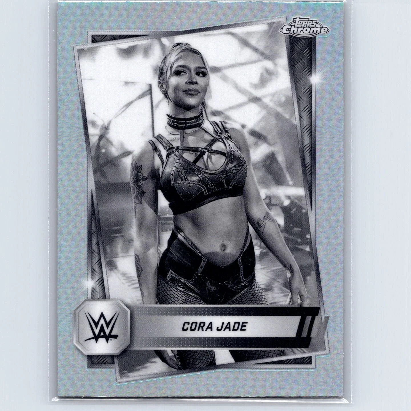 2025 Topps Chrome WWE Cora Jade #136 Sepia Refractor