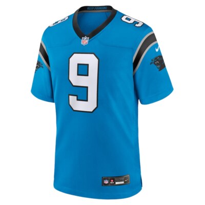 Carolina Panthers Bryce Young #9 Nike Men's Blue Official NFL Game