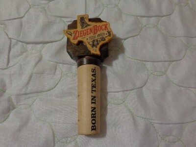 ZiegenBock, Texas Amber Beer Tap Handle Born in Texas TX Brewery
