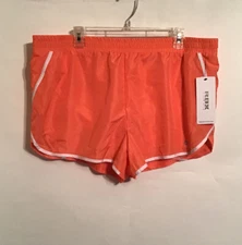 RBX Active Brite Coral Activewear Shorts 3" Inseam Womens Size X-Large MSRP $38