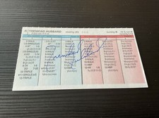 STRAT-O-MATIC Signed Card Trent Hubbard 2000 Atlanta