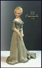 1:12 scale Miniature Doll Art Tutorial~Pattern~Clothes/Hair CONSUELO Dana Burton