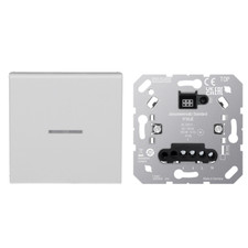 JUNG HOME Tastdimmer 1710DE Tastdimmer LED + BTA17101WW Wippe Alpinweiß Serie A
