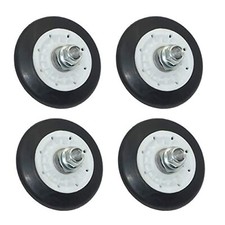 4X 4581EL3001A Dryer Drum Roller Wheel  Shaft Kit for LG Kenmore Sears