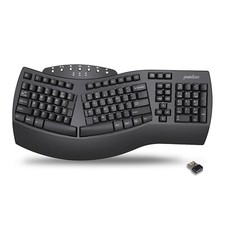 Perixx Periboard-612B Wireless Ergonomic Split Keyboard with Dual Mode 2.4G a...