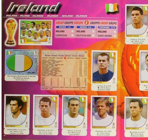 PANINI WORLD CUP 2002 JAPAN & KOREA COMPLETE STICKERS ALBUM RARE