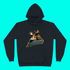 Manitoba Moose Team Men's Black Size S-3XL