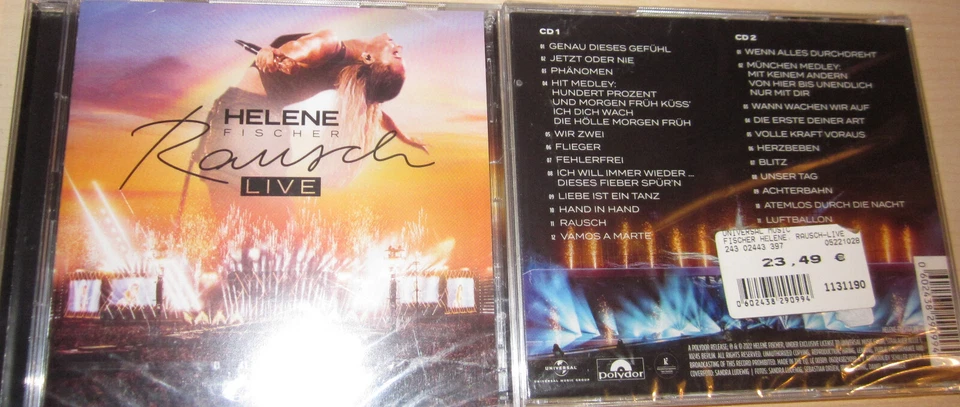 Rausch (Live) 2 CD von Helene Fischer | CD Album 2022, neu OVP in Folie - Bild 2 von 2