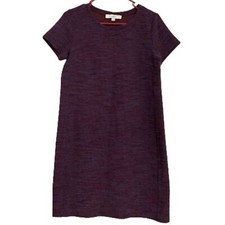 Ann Taylor LOFT WOMEN  s BURGUNDY RED KNIT SLIP MINI DRESS Sz-S