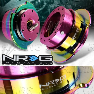 NRG SRK-250PK-MC PINK / NEO CHROME STEERING WHEEL GEN 2.5 QUICK RELEASE ADAPTER