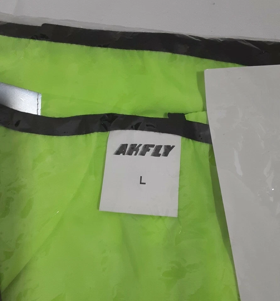 Akfly Reflective Safety Vest With Zippered Pockets Size Large New Lot of 2 - Image 2 of 4