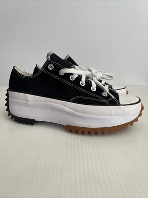 NEW Converse Run Star Hike Ox Sneaker 168816C- Black White Gum