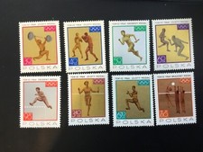 ICOLLECTZONE Poland 1355-62 Olympic set VF NH