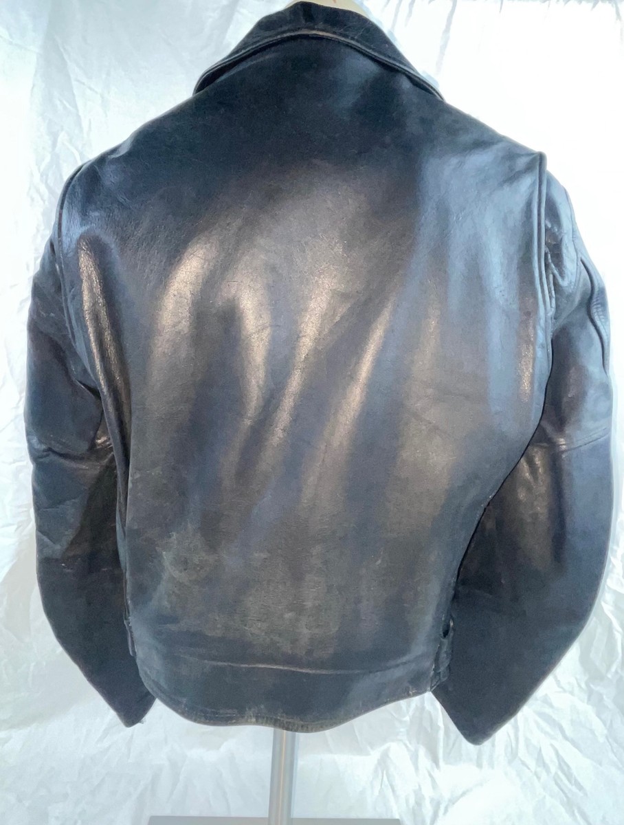 VTG 50S 60S MENS L CROSS COUNTRY TOGS HORSEHIDE LEATHER VTG 50S 60S MENS L CROSS COUNTRY TOGS HORSEHIDE LEATHER
