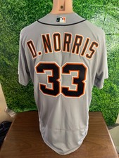 2018 MLB Detroit Tigers Baseball #33 Derek Norris Game Jersey Majestic Size 48