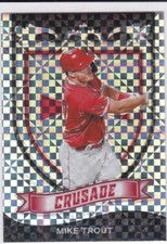 MIKE TROUT Los Angeles Angels RARE PRIZMS VARIATION Crusade Baseball Card $$ 
