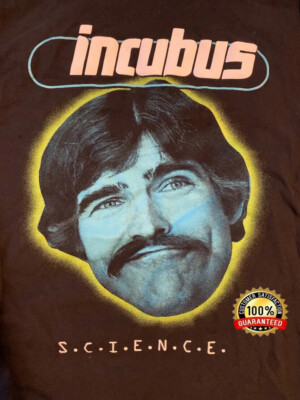 VTG INCUBUS Band - SCIENCE Shirt Short Sleeve Black Funny Unisex S