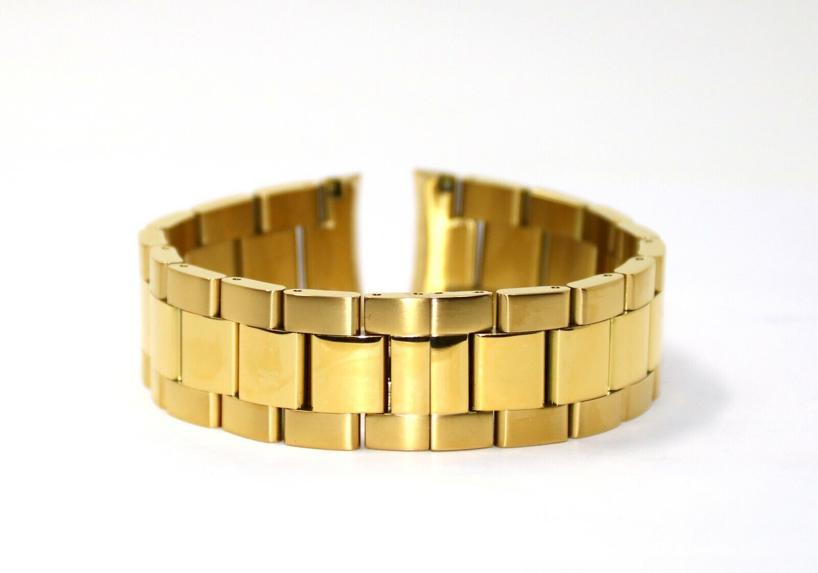 22mm GOLD Stainless Steel Watch Bracelet Band Strap for 40mm Marina 80014 NEW