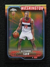 2024-25 Topps Chrome Black Refractor 2/10 Alexandre Sarr #136 Rookie RC