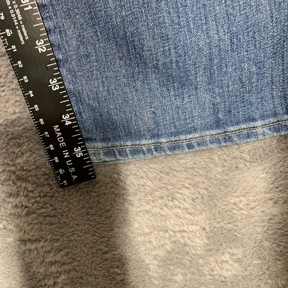 Ann Taylor LOFT Women’s Curvy Jeans Size 6 Long (28/6L) Bootcut Blue Denim - Image 4 of 4