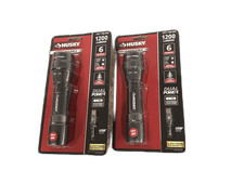 Lot Of 2 - Husky 1200 Lumens Dual Power Led Rechargeable Focusing Flashlight Lot Of 2 - Husky 1200 Lumens Dual Power Led Rechargeable Focusing Flashlight