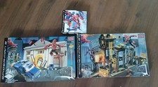 Mega Bloks Spiderman 3 juegos Streets of Venom, Sandman Bank Heist y Techbot