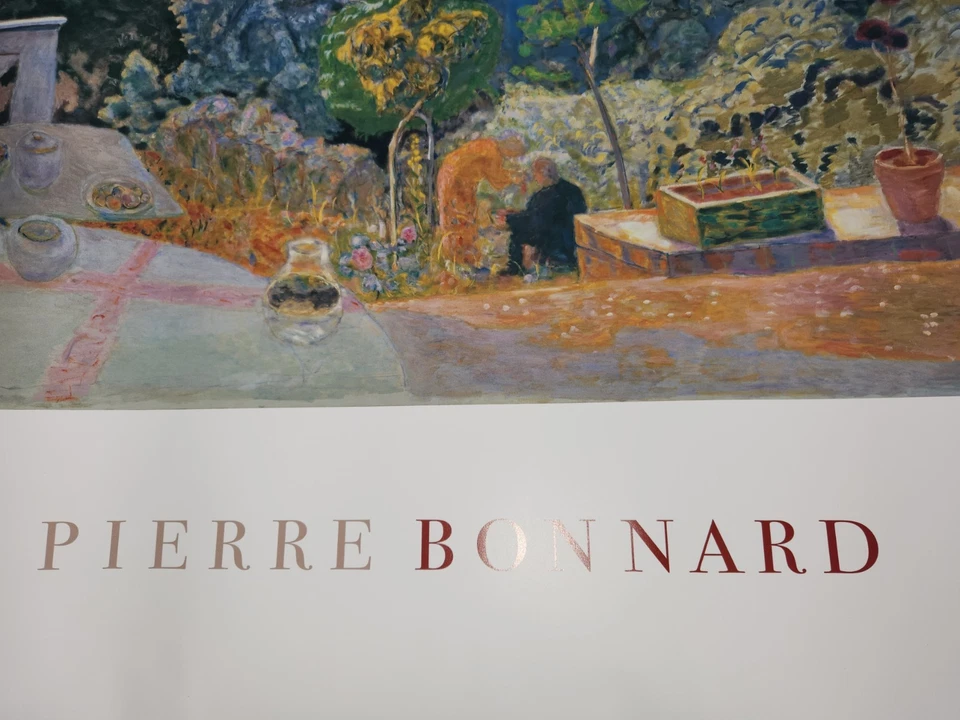 Póster Pierre Bonnard "La Terraza" 1918 óleo sobre lienzo 32"x24" nuevo stock antiguo Foto 3 de 4