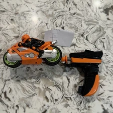 Dolgen Orange Motorcycle Plastic Bike Racer  Launcher Toy