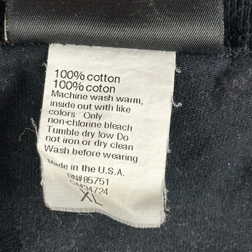 Harley Davidson Motorcycles Long Sleeve T Shirt Men XL Black All Over Print RARE - Image 4 of 4