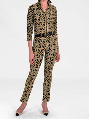 Gretchen Scott Ring Toss Gripless Pull On Pants Black