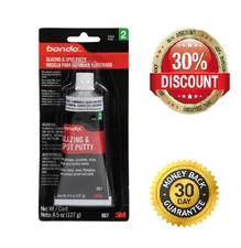 Bondo Glazing and Spot Putty, 00907ES, 4.5 oz, 1 Tube