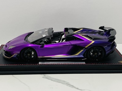 1:18 MR Collection, Lambo Aventador SVJ Roadster, Purple