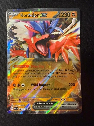 Koraidon ex 125/198 Double Rare Scarlet & Violet Pokemon Near Mint