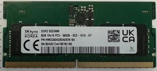 SK hynix 8GB DDR5 SODIMM 1Rx16 PC5-5600