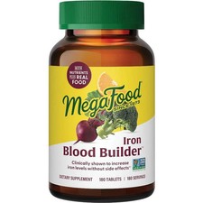 MegaFood Blood Builder Iron Supplement Vegan 180 Tabs
