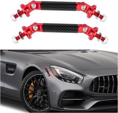 2PCS Quick Release Fasteners, Adjustable Quick Release Bumper Carbon Fiber Red
