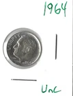 Coin United States 10 Cents (Roosevelt) 1964 KM195, ASW .0723