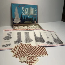 Elgo American Skyline Plastic Set 92 w Box Instructions Missing Parts?? Used