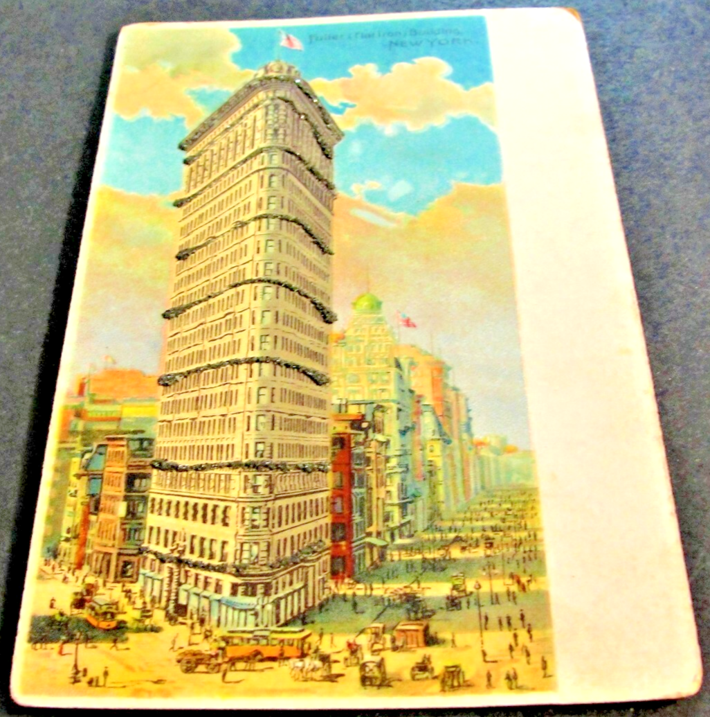 Flat Iron Building- New York City, New York-Unposted 1900s Postcard.-image