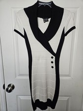 Ultra Flirt Women's Short Sleeved Stretch Pencil Sweater Dress Size Small New 